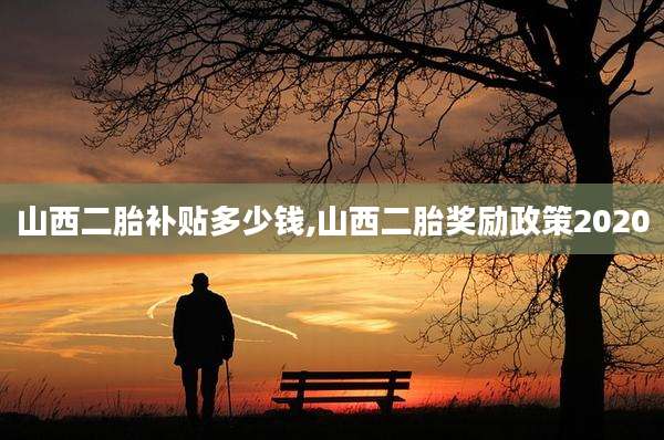 山西二胎补贴多少钱,山西二胎奖励政策2020