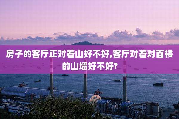 房子的客厅正对着山好不好,客厅对着对面楼的山墙好不好?