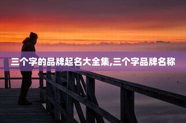 三个字的品牌起名大全集,三个字品牌名称