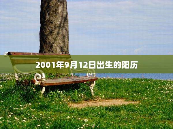 2001年9月12日出生的阳历