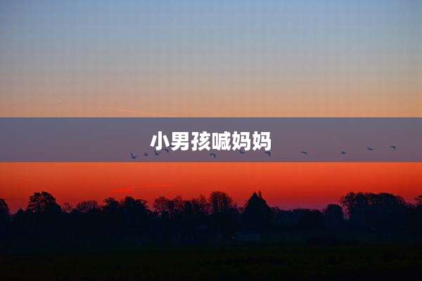 小男孩喊妈妈