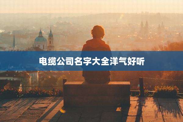 电缆公司名字大全洋气好听