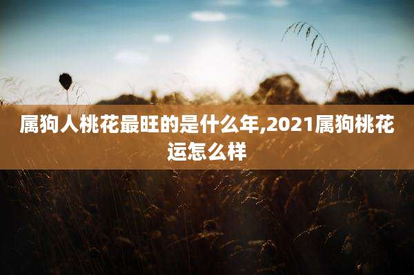 属狗人桃花最旺的是什么年,2021属狗桃花运怎么样