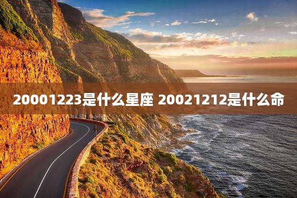 20001223是什么星座 20021212是什么命
