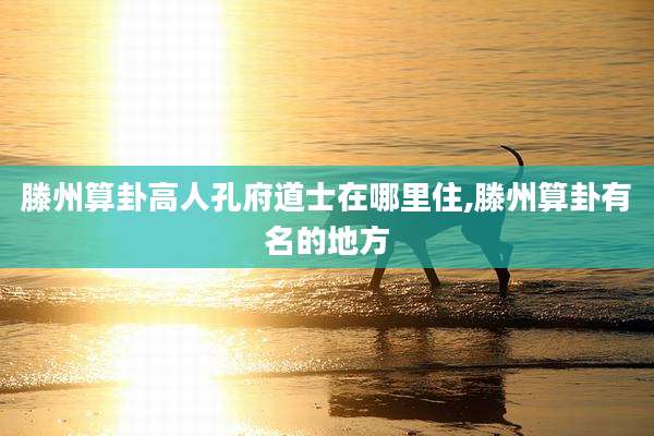 滕州算卦高人孔府道士在哪里住,滕州算卦有名的地方