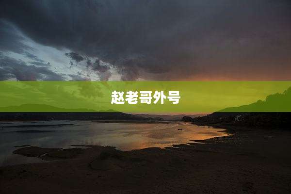 赵老哥外号