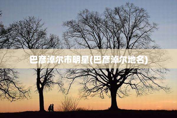 巴彦淖尔市明星(巴彦淖尔地名)