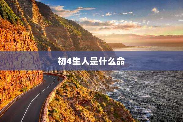 初4生人是什么命