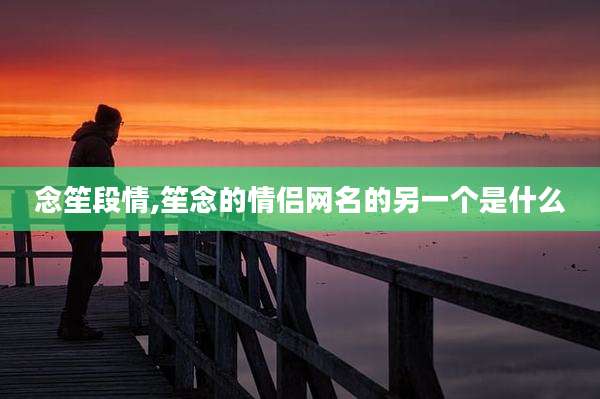 念笙段情,笙念的情侣网名的另一个是什么