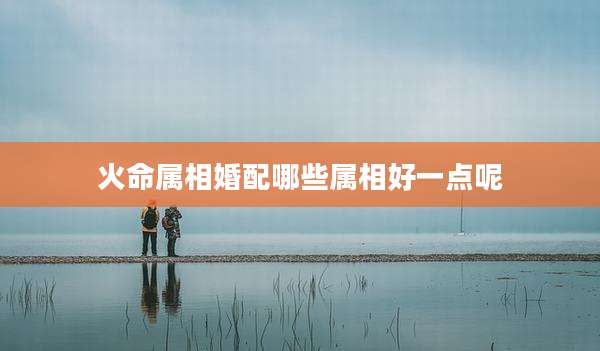 火命属相婚配哪些属相好一点呢
