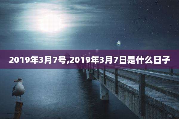 2019年3月7号,2019年3月7日是什么日子