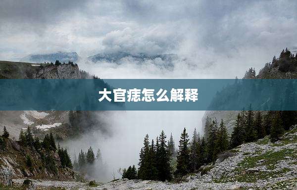 大官痣怎么解释