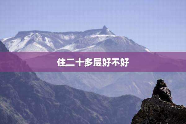 住二十多层好不好