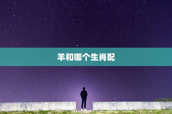 羊和哪个生肖配