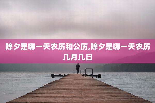 除夕是哪一天农历和公历,除夕是哪一天农历几月几日