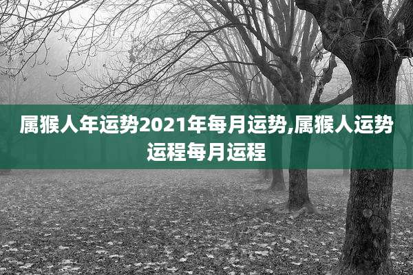 属猴人年运势2021年每月运势,属猴人运势运程每月运程