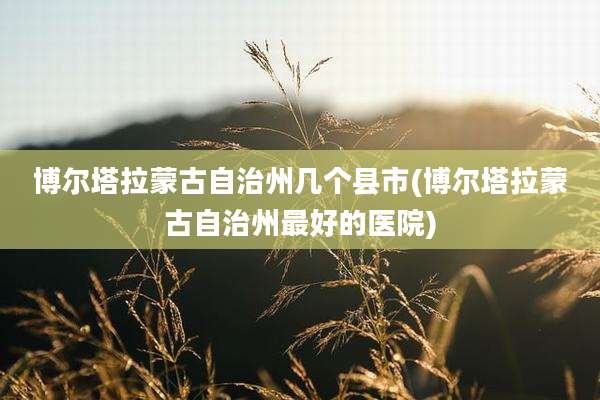 博尔塔拉蒙古自治州几个县市(博尔塔拉蒙古自治州最好的医院)