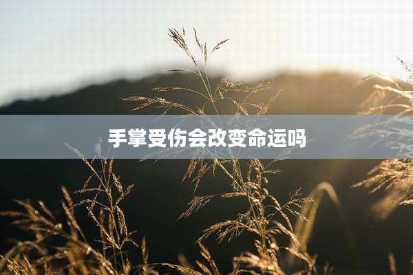 手掌受伤会改变命运吗