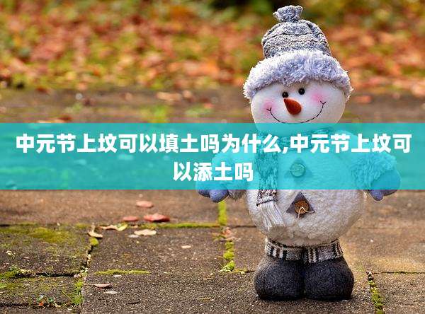 中元节上坟可以填土吗为什么,中元节上坟可以添土吗