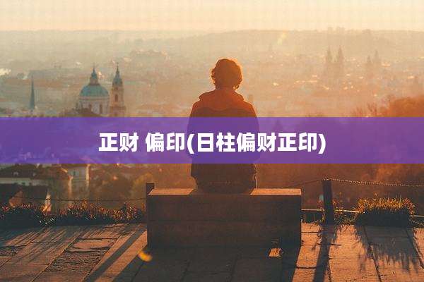 正财 偏印(日柱偏财正印)