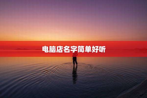 电脑店名字简单好听