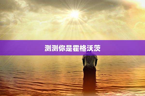 测测你是霍格沃茨