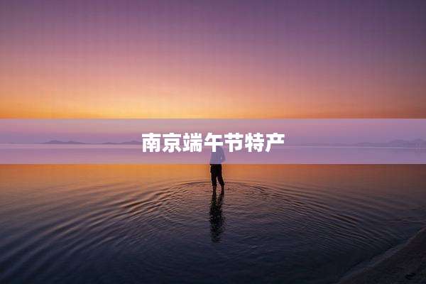 南京端午节特产