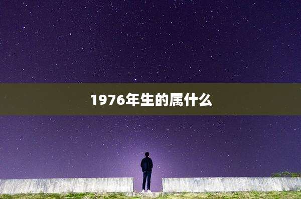 1976年生的属什么