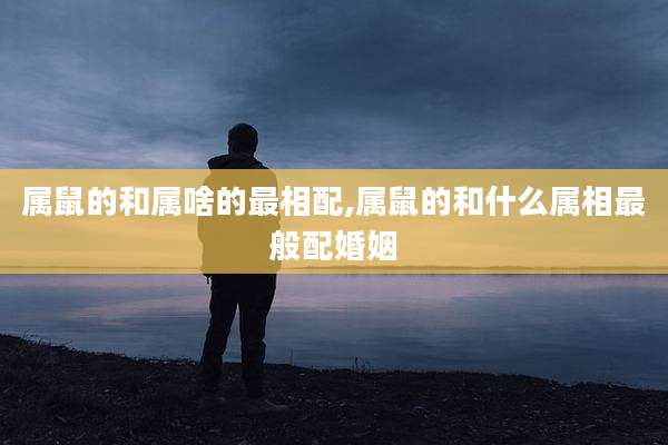 属鼠的和属啥的最相配,属鼠的和什么属相最般配婚姻