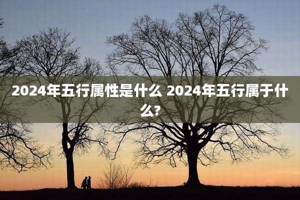 2024年五行属性是什么 2024年五行属于什么?
