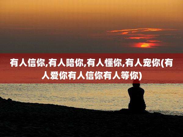 有人信你,有人陪你,有人懂你,有人宠你(有人爱你有人信你有人等你)
