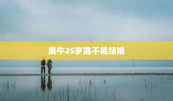 属牛25岁能不能结婚