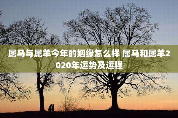 属马与属羊今年的姻缘怎么样 属马和属羊2020年运势及运程