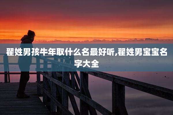翟姓男孩牛年取什么名最好听,翟姓男宝宝名字大全