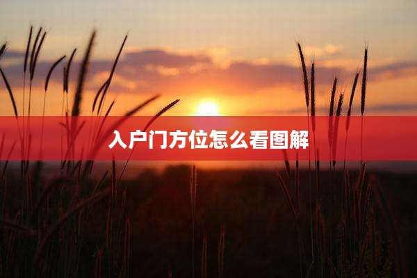 入户门方位怎么看图解