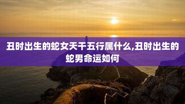 丑时出生的蛇女天干五行属什么,丑时出生的蛇男命运如何