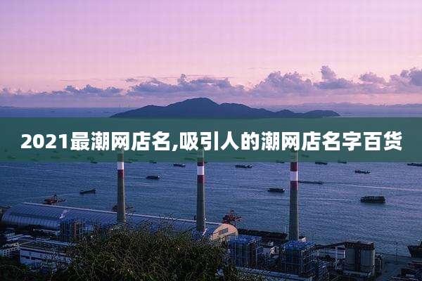 2021最潮网店名,吸引人的潮网店名字百货