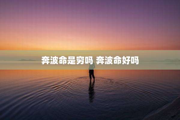 奔波命是穷吗 奔波命好吗