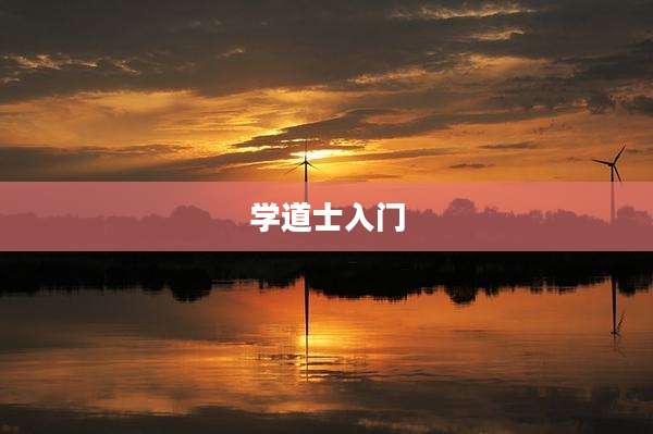 学道士入门