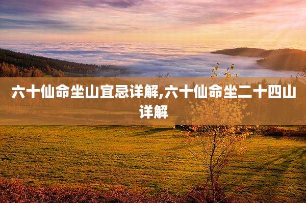 六十仙命坐山宜忌详解,六十仙命坐二十四山详解