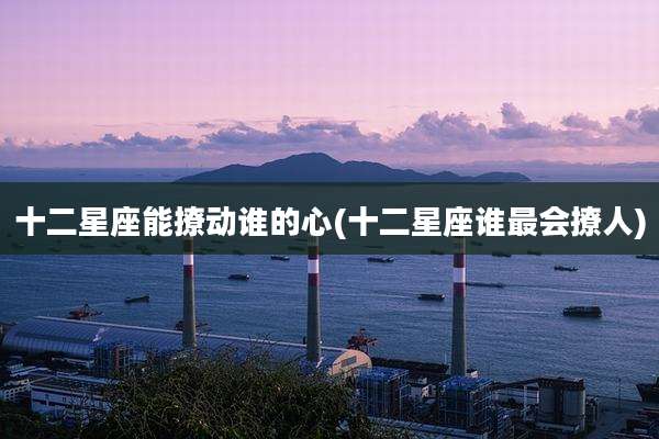 十二星座能撩动谁的心(十二星座谁最会撩人)