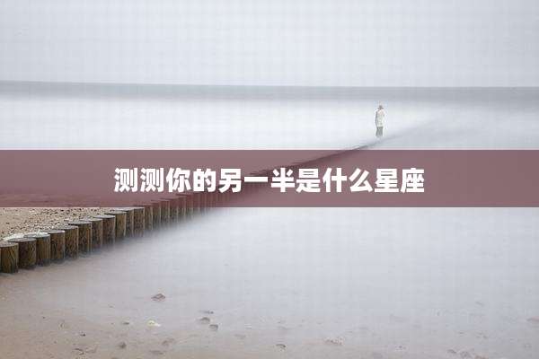 测测你的另一半是什么星座