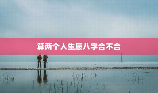 算两个人生辰八字合不合