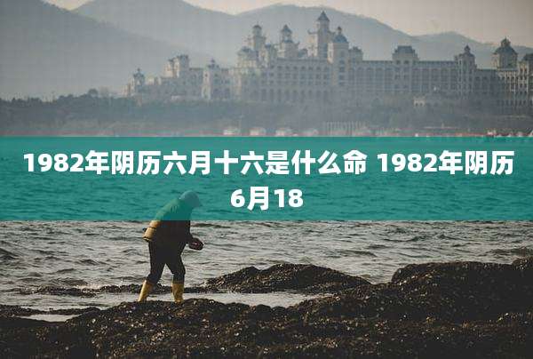 1982年阴历六月十六是什么命 1982年阴历6月18