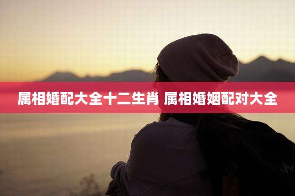 属相婚配大全十二生肖 属相婚姻配对大全