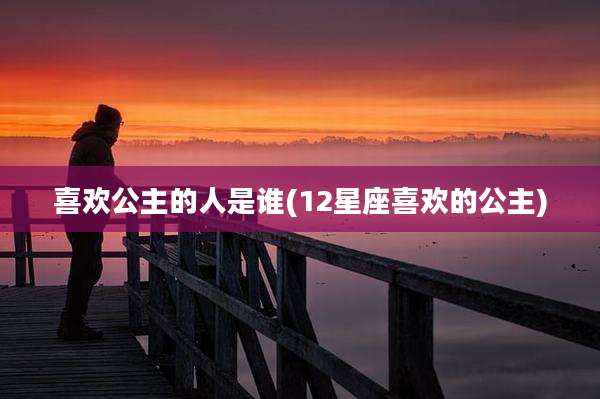 喜欢公主的人是谁(12星座喜欢的公主)