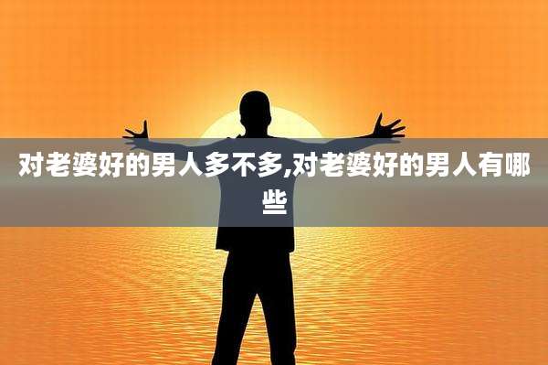 对老婆好的男人多不多,对老婆好的男人有哪些