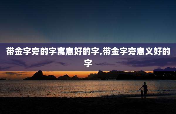 带金字旁的字寓意好的字,带金字旁意义好的字