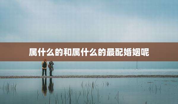 属什么的和属什么的最配婚姻呢