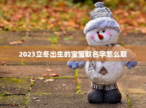 2023立冬出生的宝宝取名字怎么取
